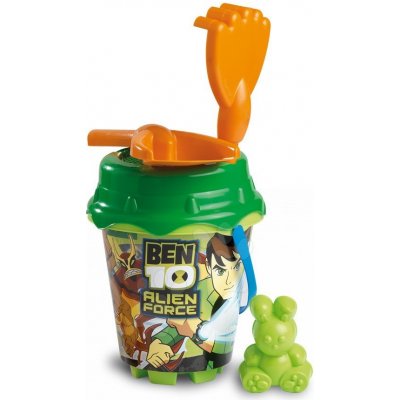 Divertoys kbelík set do písku s konví Ben 10 23556 zeleno-žlutý – Zboží Mobilmania