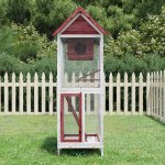 vidaXL Ptačí voliéra 60 x 58,5 x 160 cm masivní borové dřevo – Zboží Dáma