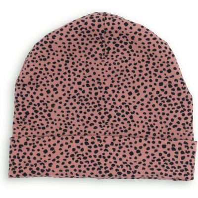 Dětská rostoucí čepice z úpletu růžový leopard – Sleviste.cz