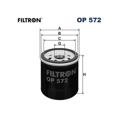 Olejový filtr FILTRON OP 572 | Zboží Auto