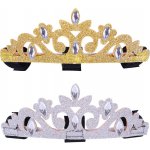 QHP Ozdoba na čelenku Crown zlatá – Zboží Mobilmania