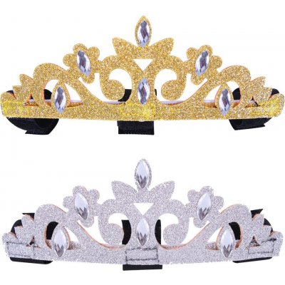 QHP Ozdoba na čelenku Crown zlatá – Zboží Mobilmania