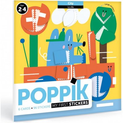 POPPIK Moje první samolepky Ve městě – Zboží Mobilmania