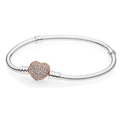 PANDORA Náramek Moments Rose Pavé srdce 20 cm 586292CZ-20 – Zbozi.Blesk.cz