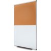 Tabule Jansen Display Combi Board hliníkový whiteboard / korek 90 × 120 cm