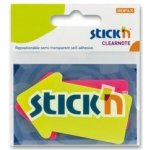Hopax Stick'n Clearnote - tvarované samolepicí záložky - velká šipka – Hledejceny.cz