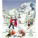 Pohlednicový mini adventní kalendář Na horách 11,5x16,5 cm od Home of Christmas – Zboží Dáma