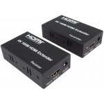 PremiumCord 4K HDMI extender na 100m přes jeden kabel Cat5e/Cat6 khext100-2