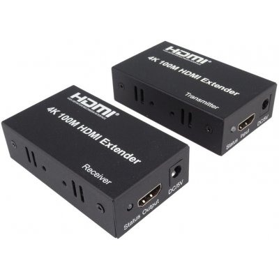 PremiumCord 4K HDMI extender na 100m přes jeden kabel Cat5e/Cat6 khext100-2 – Zboží Mobilmania