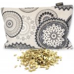 GADEO nahřívací špaldový polštářek MANDALA šedá 18x28 cm – Zboží Mobilmania