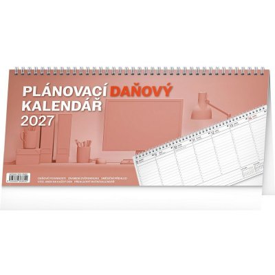 NOTIQUE Plánovací daňový stolní 33 × 14,5 cm 2027 – Zboží Mobilmania