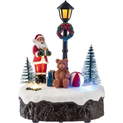 LIVARNO home Vánoční vesnička s osvětlením a hudbou (Santa Claus) – Hledejceny.cz