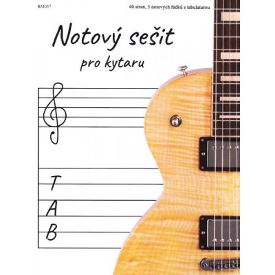 Notový sešit pro kytaru A4 – Zboží Mobilmania