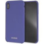 Pouzdro GUESS Silicone Apple iPhone Xs Max - silikonové - modré – Zbozi.Blesk.cz