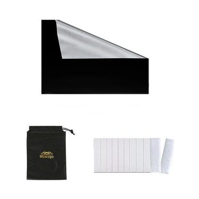 Set zatemňovací fólie, pytlíku a suchých zipů - Černá, 150 x 240 cm – Hledejceny.cz