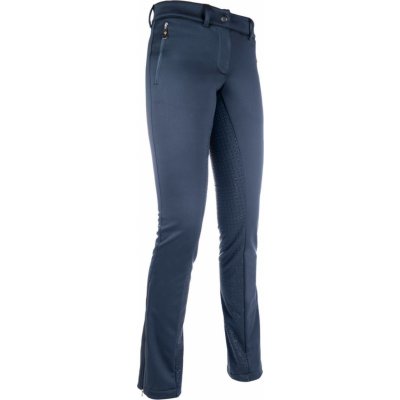 HKM Kalhoty jezdecké Moena Lauria Garrelli s gripem zimní dámské deep blue – Zboží Dáma