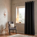 MyBestHome UNO Zatemňovací závěs BLACKOUT UNO černá s kroužky 140x260 cm – Hledejceny.cz