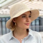 Háčkovaný letní klobouk An-24623 béžový – Zboží Mobilmania