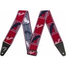 Fender WeighLess Monogram Strap Red/White/Blue