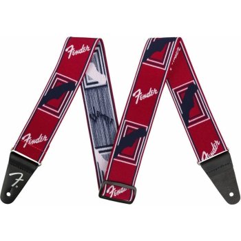 Fender WeighLess Monogram Strap Red/White/Blue