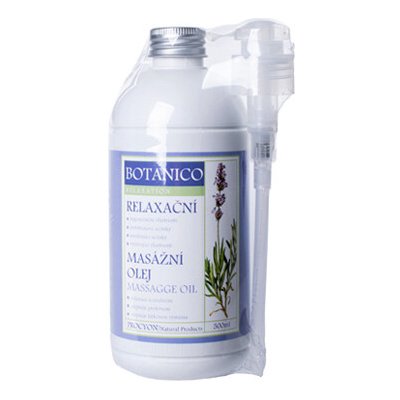 Konopný relaxační masážní olej s levandulí 500ml / BOTANICO – Hledejceny.cz