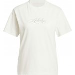 adidas Dámské triko W SC CURSIVE TEE Bílá Šedá – Sleviste.cz