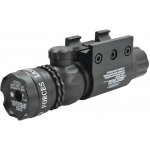 Laserový zaměřovač JS-Tactical Force červený laser 650nm s montáží na 22mm i 25,4mm – Sleviste.cz