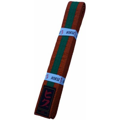 Judo pásek HIKU Tori oranžovo-zelený – Zboží Mobilmania
