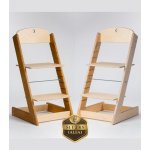 Lucas Wood Style rostoucí židle ALFA III set 2 ks buk + přírodní – Zboží Mobilmania