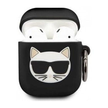 Karl Lagerfeld Silikonové pouzdo pro Apple AirPods PRO KLACAPSILGLBK