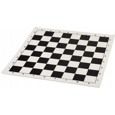 Vinylová šachovnice rolovací č. 6, bílo-černá Sunrise Chess & Games – Sleviste.cz