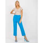 Rue Paris elegantní kalhoty to-sp-18154.10x-blue – Zboží Dáma