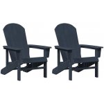 Omaxi 902122 Zahradní lounge nábytek 2 ks Námořnická modrá 74 x 82 x 90 cm – Hledejceny.cz