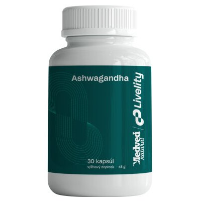 Medveď natural Ashwagandha 30 kapslí – Hledejceny.cz