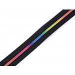 Duhový zip spirálový šíře 3 mm metráž 1 m - 322 černá – Hledejceny.cz