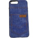 Pouzdro XOOMZ Jeans Pocket iPhone 7 Plus modré