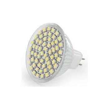 Whitenergy Led žárovka GU5.3 60 SMD 3528 3W 230V Studená bílá refl. 04964