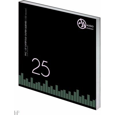 Audio Anatomy VINYL GATEFOLD OUTER PVC SLEEVES: Transparentní vnější dvojitý obal 25 ks