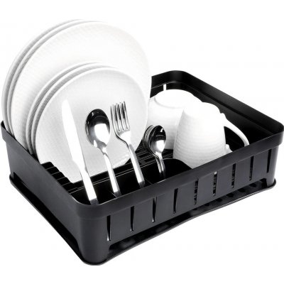 Černý odkapávač na nádobí 39,5 × 31 × 12 cm – Hledejceny.cz