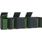 vidaXL Box na odpadky pro 6 tun antracit 414x79x117 cm ocelový – Zboží Dáma