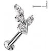 Piercing Šperky4U piercing do brady s větvičkou Push In labreta LB1138