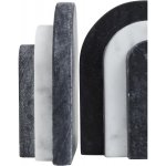 Premier Housewares Oxana zarážka na knihy černá/bílá – Zboží Dáma