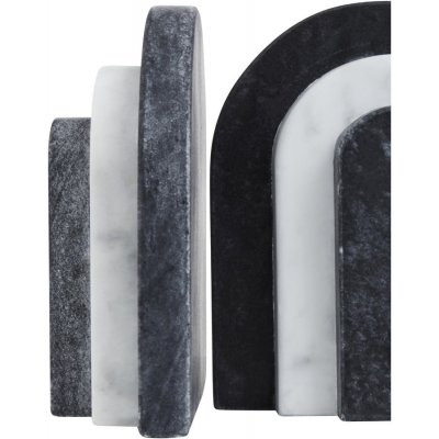 Premier Housewares Oxana zarážka na knihy černá/bílá – Zboží Dáma