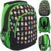 Školní batoh Minecraft Astra černá zelená 20 l