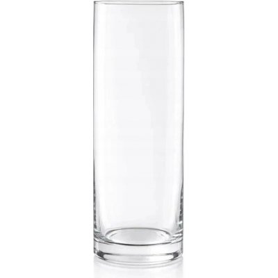 VÁZA CYLINDER BROUŠENÁ válec skleněná tuba na květiny sklo Q-15cm V-45cm – Hledejceny.cz