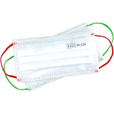 NANO M.ON rouška Juniorská prémiová nanovlákenná zdravotnická maska svítivě oranžová gumička 10 ks – Zboží Dáma