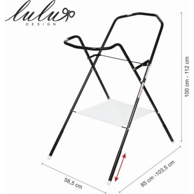 Lulu Design Vanový stojan 100 cm černý – Hledejceny.cz