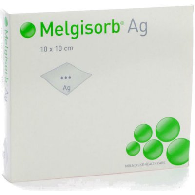 Melgisorb Ag Krytí absorpční alginátové sterilní 10 x 10cm 10 ks – Hledejceny.cz