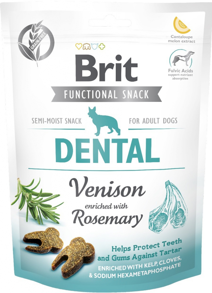 Brit snack Dental venison & rosemary 150 g od 68 Kč - Heureka.cz
