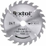 EXTOL PREMIUM Kotouč pilový s SK plátky, O 160x2,6x20mm, 24T (8803213) – Zboží Dáma